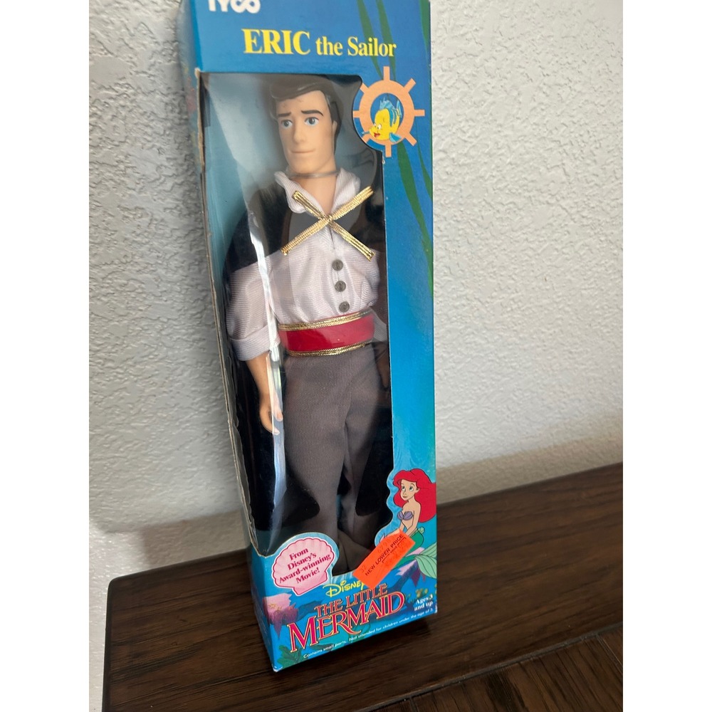 Vintage Tyco Disney The Little Mermaid Eric the Sailor 12" Doll New in Box 1805